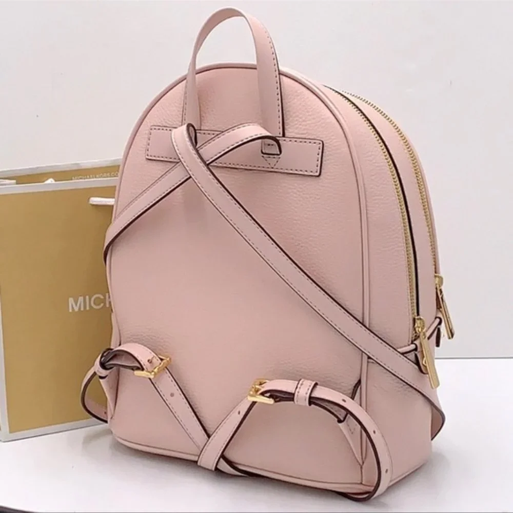 Michael Kors Adina Medium Backpack Leather Powder Blush - Picture 4 of 16